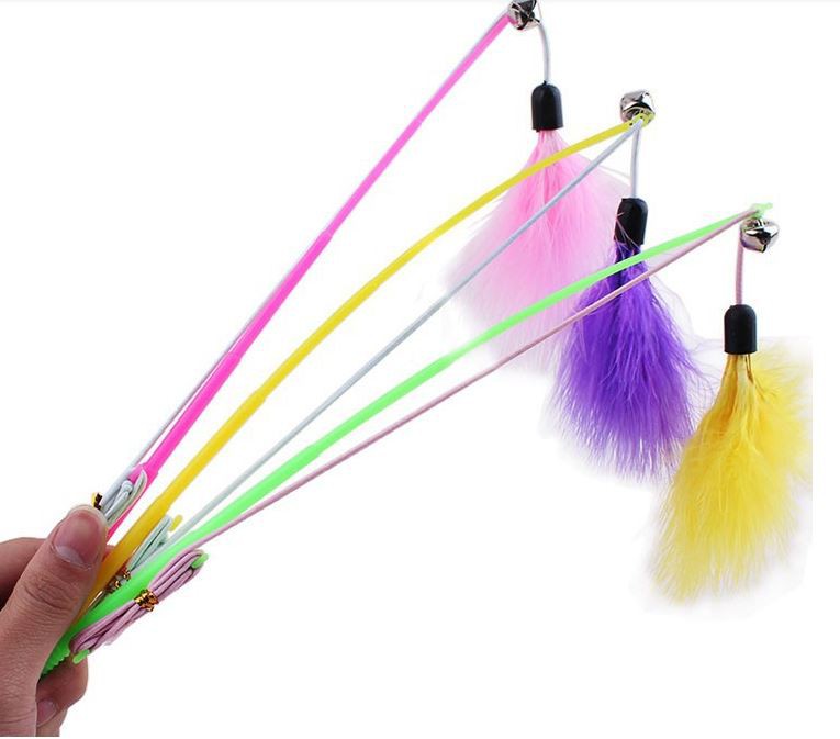 Toys Feather dusters and fishing rods for cats