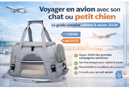 Voyager en avion avec son chat ou son chien : le guide complet cabine & soute 2026